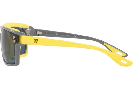 Okulary przeciwsłoneczne Ray-Ban Scuderia Ferrari Collection RB4370M F67380 Prostokątne Szare