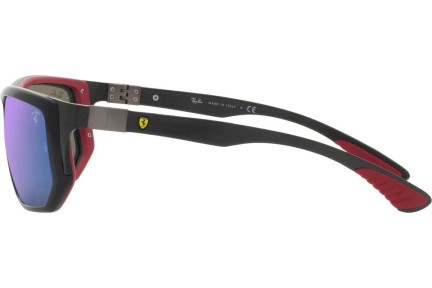 Okulary przeciwsłoneczne Ray-Ban Scuderia Ferrari Collection RB8361M F60155 Prostokątne Czarne