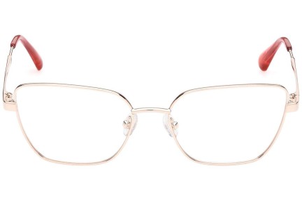 Okulary korekcyjne Max&Co. MO5068 028 Kocie oczy Złote