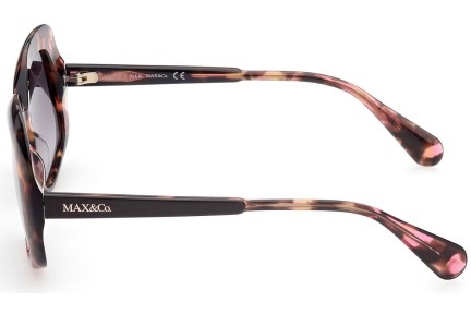 Okulary przeciwsłoneczne Max&Co. MO0018 52B Kwadratowe Havana