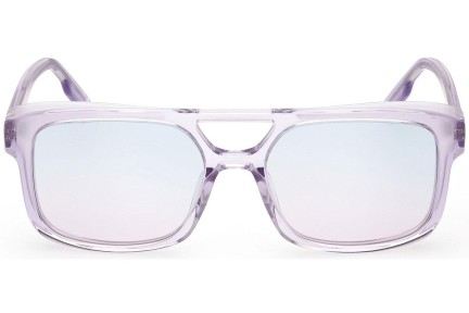 Okulary przeciwsłoneczne Zegna EZ0209 80W Kwadratowe Fioletowe