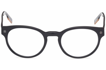 Okulary korekcyjne Zegna EZ5232 001 Okrągłe Czarne