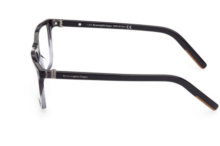 Okulary korekcyjne Zegna EZ5187 005 Kwadratowe Czarne