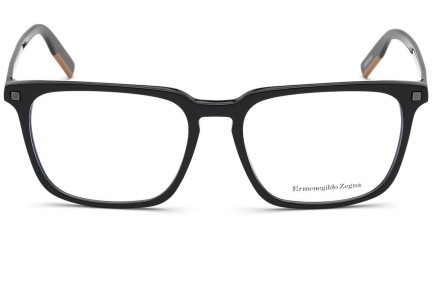 Okulary korekcyjne Zegna EZ5201 001 Kwadratowe Czarne