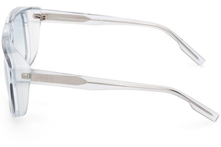 Okulary przeciwsłoneczne Zegna EZ0209 86W Kwadratowe Niebieskie