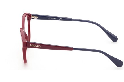 Okulary korekcyjne Max&Co. MO5021 066 Okrągłe Czerwone