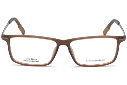 Ochelari Zegna EZ5204 058 Pătrați Maro