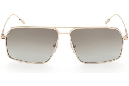 Okulary przeciwsłoneczne Zegna EZ0193 32G Pilotki (Aviator) Złote
