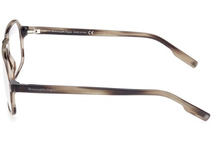 Okulary korekcyjne Zegna EZ5227 050 Pilotki (Aviator) Brązowe
