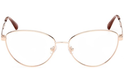 Okulary korekcyjne Max&Co. MO5006 33A Kocie oczy Złote