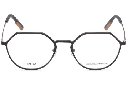 Okulary korekcyjne Zegna EZ5180 002 Kwadratowe Czarne
