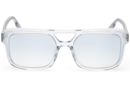 Okulary przeciwsłoneczne Zegna EZ0209 86W Kwadratowe Niebieskie