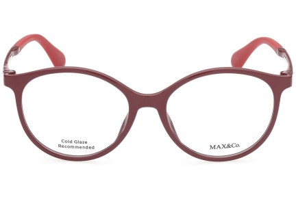 Okulary korekcyjne Max&Co. MO5014 069 Okrągłe Czerwone