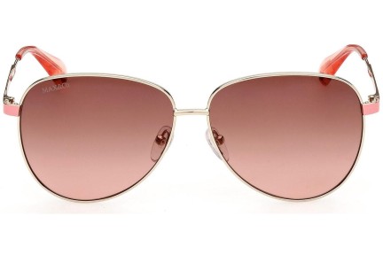 Okulary przeciwsłoneczne Max&Co. MO0049 32F Pilotki (Aviator) Złote