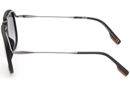 Okulary przeciwsłoneczne Zegna EZ0164 02B Pilotki (Aviator) Czarne