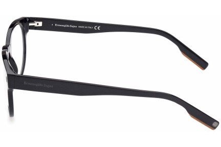 Okulary korekcyjne Zegna EZ5232 001 Okrągłe Czarne