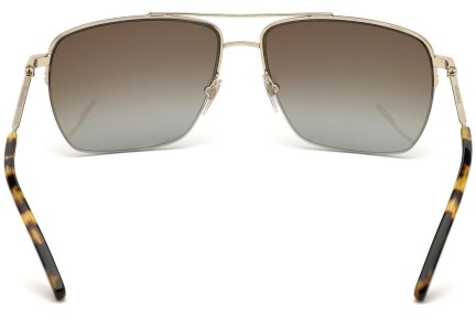 Zonnebril Zegna EZ0138 32Q Vierkant Goud