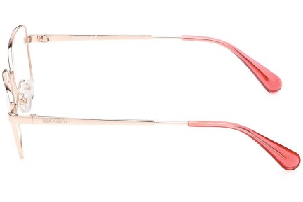 Okulary korekcyjne Max&Co. MO5068 028 Kocie oczy Złote