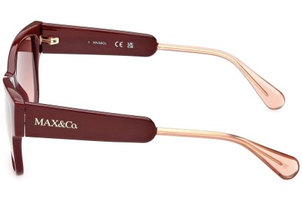 Okulary przeciwsłoneczne Max&Co. MO0054 69F Kocie oczy Czerwone