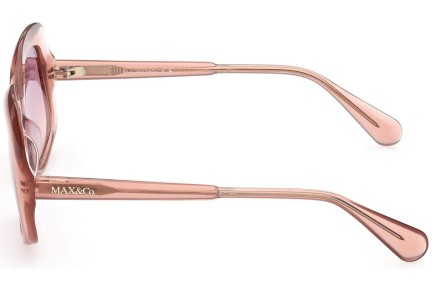 Okulary przeciwsłoneczne Max&Co. MO0018 45Z Kwadratowe Beżowe