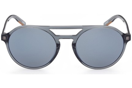 Okulary przeciwsłoneczne Zegna EZ0180 20C Okrągłe Szare