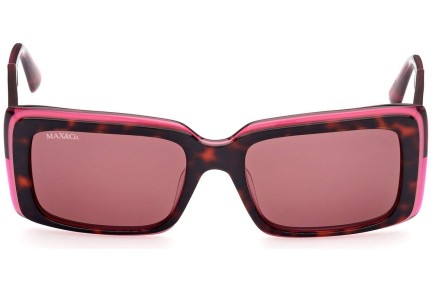 Okulary przeciwsłoneczne Max&Co. MO0040 52S Kwadratowe Havana