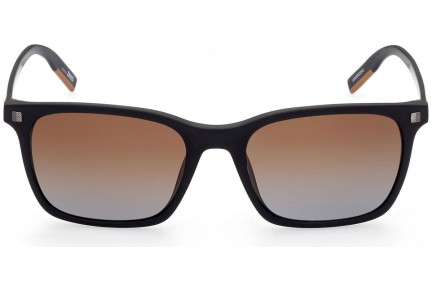 Okulary przeciwsłoneczne Zegna EZ0181 02F Kwadratowe Czarne