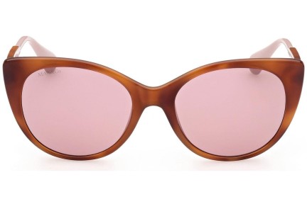 Okulary przeciwsłoneczne Max&Co. MO0021 53S Kocie oczy Havana