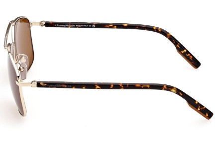 Okulary przeciwsłoneczne Zegna EZ0205 32E Pilotki (Aviator) Złote