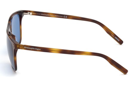 Ochelari de soare Zegna EZ0169 52V Flat Top Havana