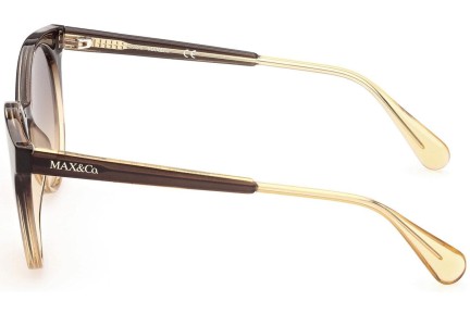 Okulary przeciwsłoneczne Max&Co. MO0012 05B Okrągłe Brązowe