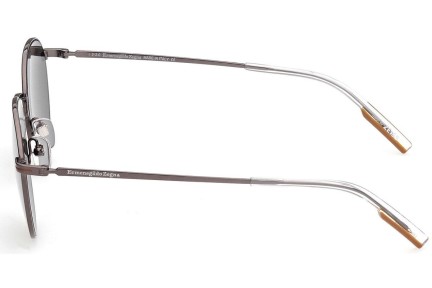Okulary przeciwsłoneczne Zegna EZ0186 08C Okrągłe Srebrne