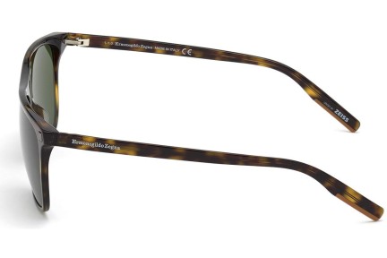 Okulary przeciwsłoneczne Zegna EZ0169 52N Flat Top Havana