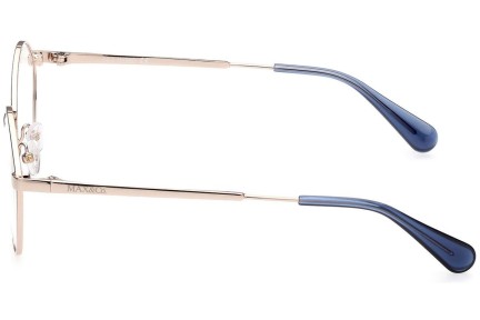 Okulary korekcyjne Max&Co. MO5034 28A Okrągłe Złote
