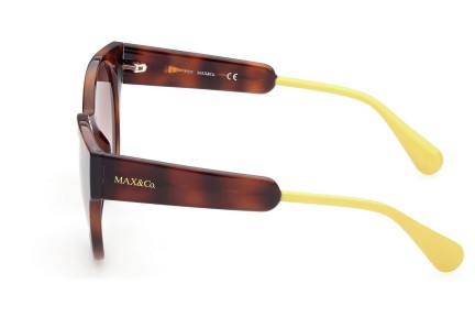 Okulary przeciwsłoneczne Max&Co. MO0035 52F Okrągłe Havana