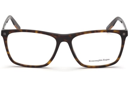 Okulary korekcyjne Zegna EZ5215 52A Kwadratowe Havana
