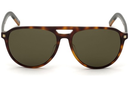 Okulary przeciwsłoneczne Zegna EZ0133 52N Pilotki (Aviator) Havana