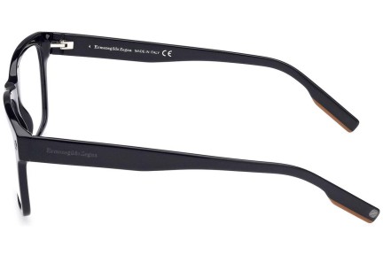 Okulary korekcyjne Zegna EZ5231 001 Kwadratowe Czarne