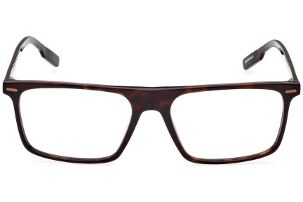 Okulary korekcyjne Zegna EZ5243 52A Kwadratowe Havana