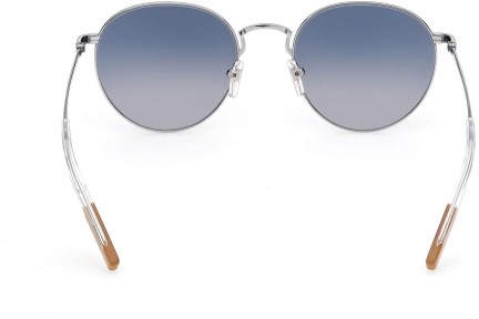 Okulary przeciwsłoneczne Zegna EZ0186 16X Okrągłe Srebrne