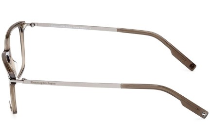 Okulary korekcyjne Zegna EZ5246 051 Kwadratowe Beżowe