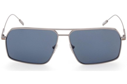 Okulary przeciwsłoneczne Zegna EZ0193 08V Pilotki (Aviator) Srebrne