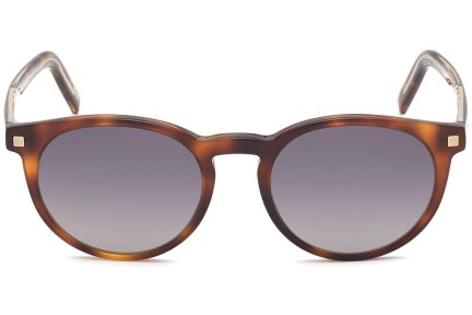 Okulary przeciwsłoneczne Zegna EZ0172 52B Okrągłe Havana