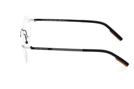 Okulary korekcyjne Zegna EZ5220 002 Okrągłe Czarne