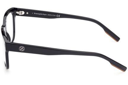 Okulary korekcyjne Zegna EZ5230 001 Kwadratowe Czarne