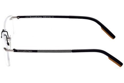 Okulary korekcyjne Zegna EZ5219 002 Prostokątne Czarne