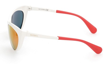 Okulary przeciwsłoneczne Max&Co. MO0037 21L Kocie oczy Białe