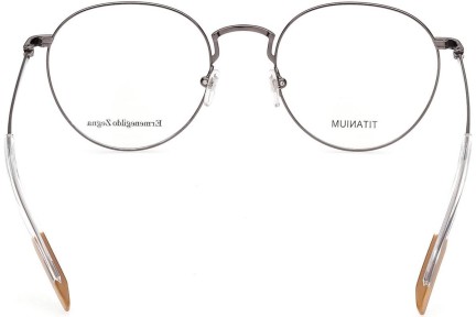 Okulary korekcyjne Zegna EZ5221 008 Okrągłe Srebrne