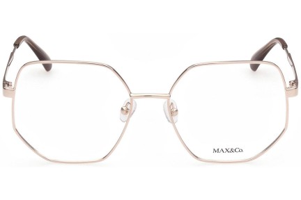 Okulary korekcyjne Max&Co. MO5037 028 Nieregularny Złote