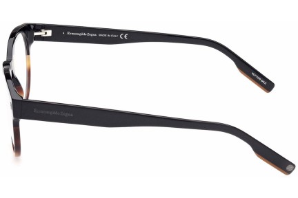 Okulary korekcyjne Zegna EZ5232 005 Okrągłe Czarne